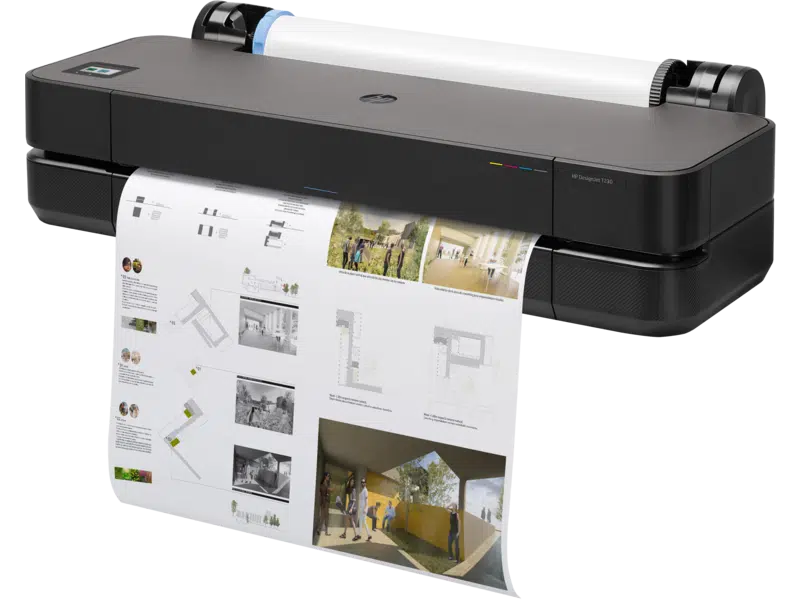 HP Designjet T230 printing 24 inches wide full colour plans
