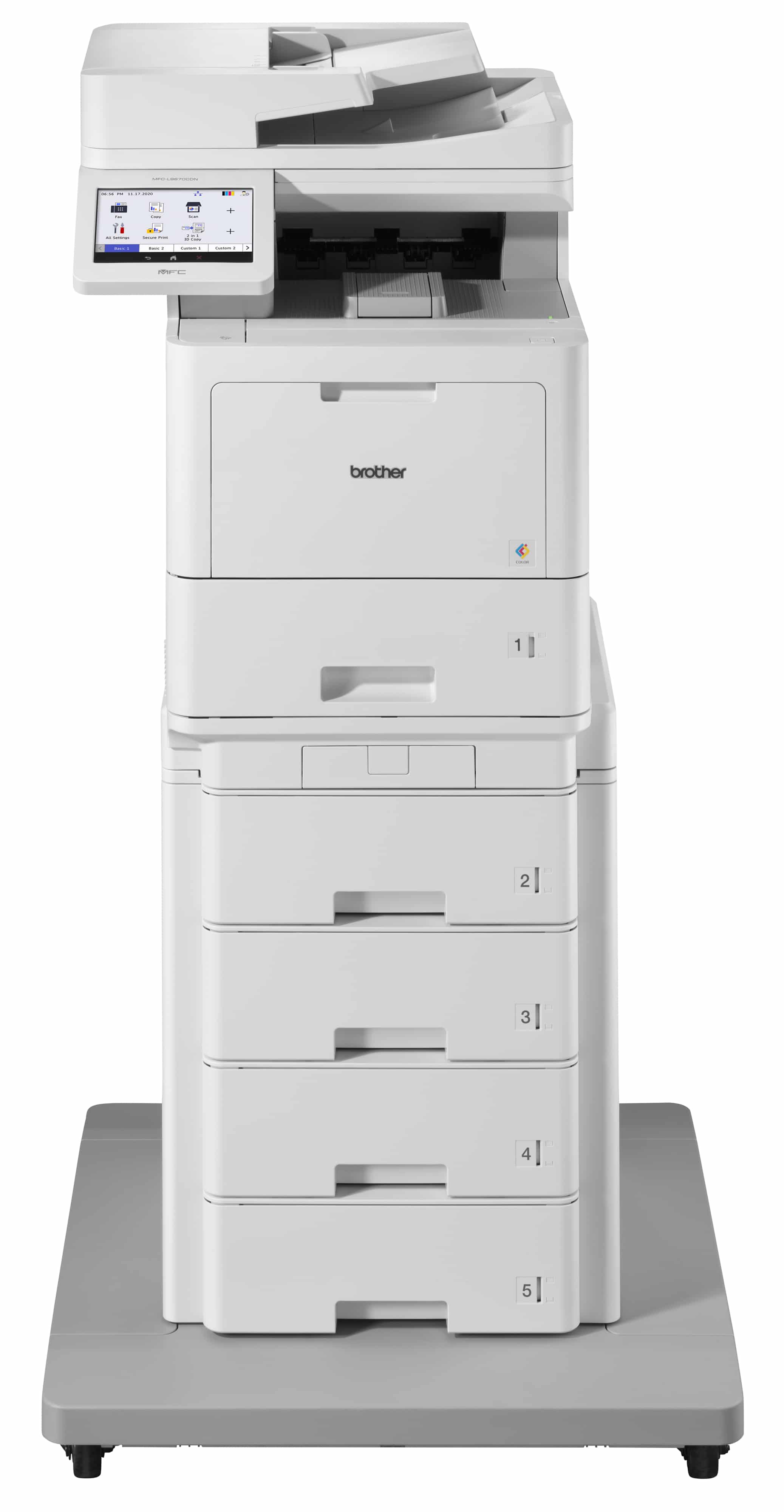 HP LaserJet Pro MFP 4101fdw laser printer.